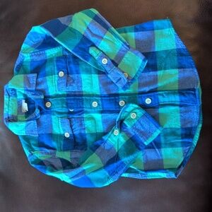 Crewcuts Plaid Flannel Shirt Size 3